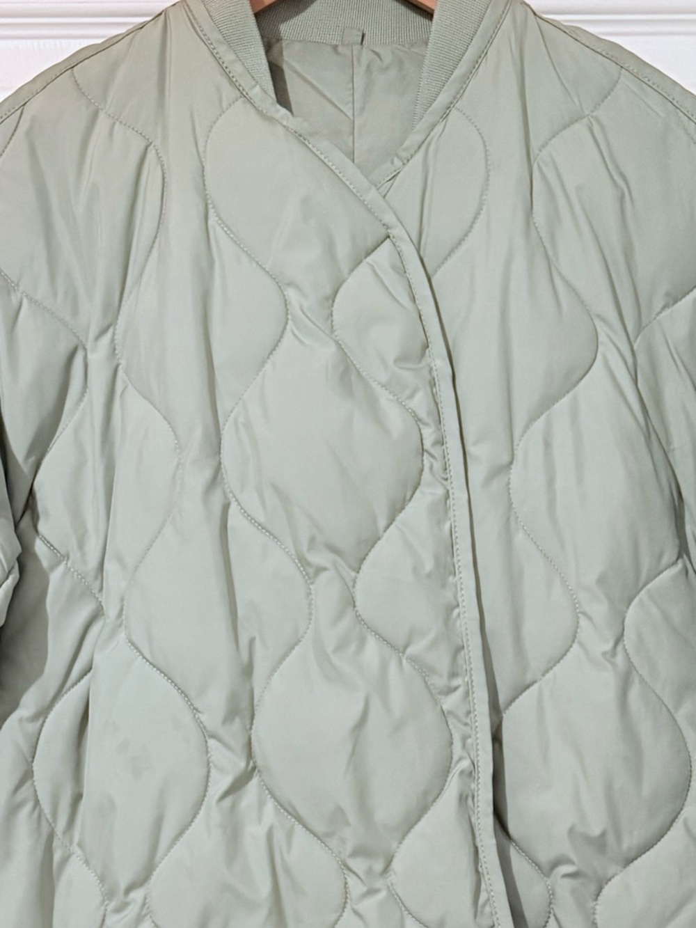 Mango Oversized Quilted Anorak Sage - Picture 11 of 15